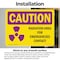 Signmission Radiation & Laser Sign, 5 in H x 7 in W, Vinyl Decal, Rectangle OS-2PACK-CR-D-57-L-10155 - alternate 4